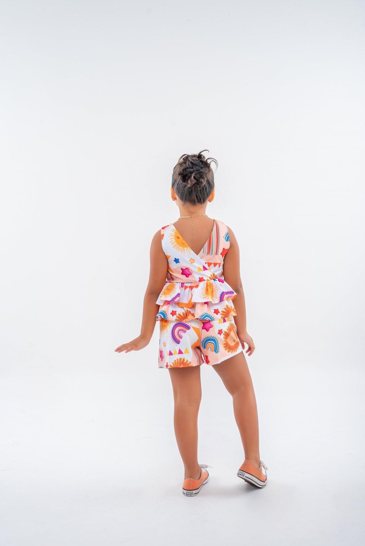 Peplum Off Set for Girls, Ages 2-6 – Trendy Two-Piece Outfit, Comfortable and Stylish, Perfect for Any Occasion