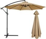 10 ft Replacement Canopy, Polyester Cover for 6-Rib or 8-Rib Patio Umbrellas