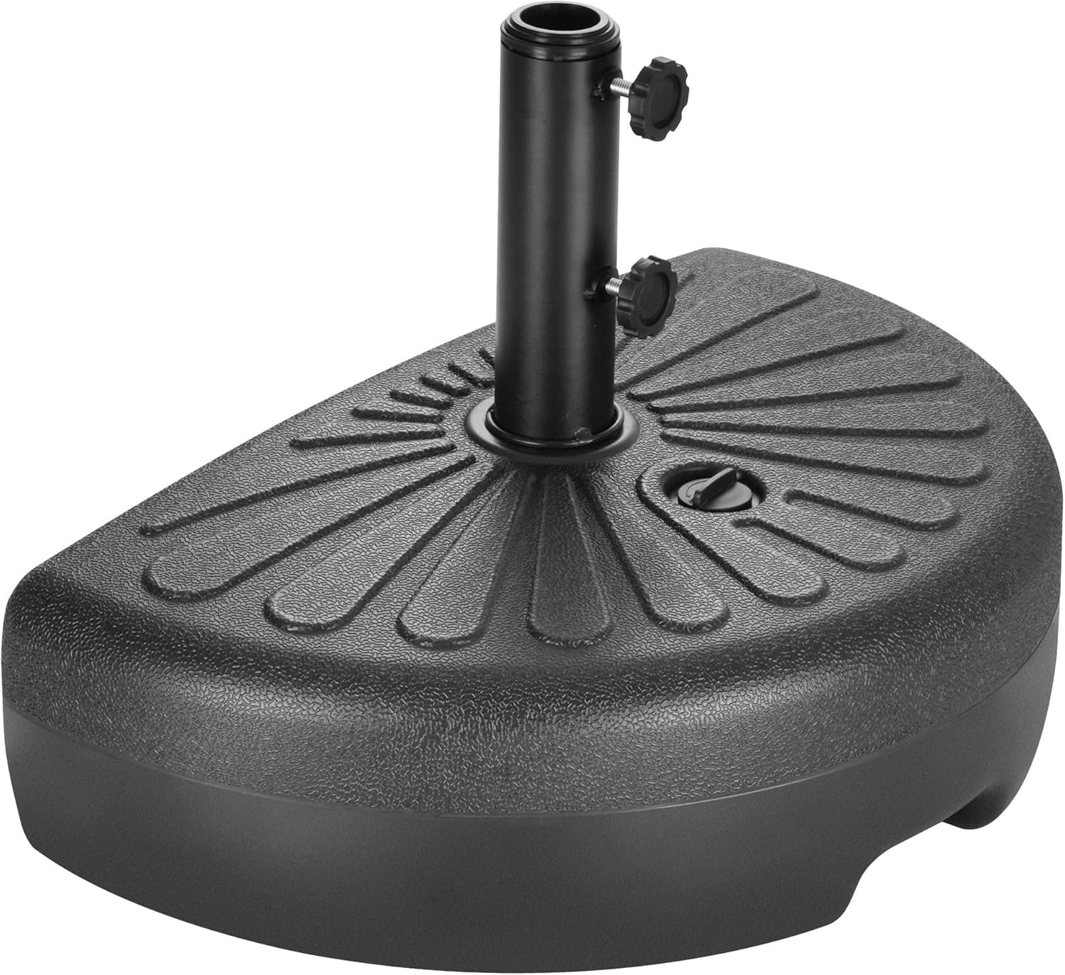 81VwDfbWx_L._AC_SL1500 73 lb Half Round Fillable Patio Umbrella Base, Water and Sand Outdoor Stand - 73lb